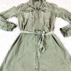 Sanctuary Dresses - Sanctuary Army Green Button Down Dress Sanctuary Dresses - Sanctuary Army Green Button Down Dress